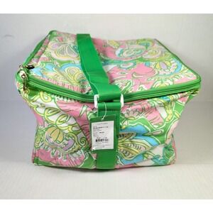 Lilly Pulitzer Chin Chin Insulated Collapsible Cooler Bag NWT Monogrammed